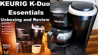 Keurig KDuo Essentials Coffee Maker Unboxing Review and Demo [upl. by Enos]