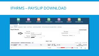 IFHRMS  Download PaySlip without Employee Login [upl. by Gautea]