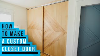 How To Make Custom Sliding Closet Doors [upl. by Gregson]