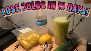 How I lost 30lbs in 15 Days  Lose 15Kg in 15 Days  strongest fat burning juice [upl. by Laud]