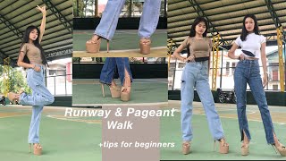 RUNWAY amp PAGEANT WALK TUTORIAL our experiences  Krishia Diaz [upl. by Sinnoda576]