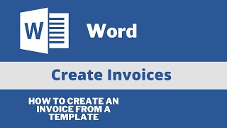 Microsoft Word Tutorial for Beginners  Create Invoice [upl. by Carpenter]