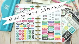 How to DIY Happy Planner Sticker Book MAMBI [upl. by Legnalos]