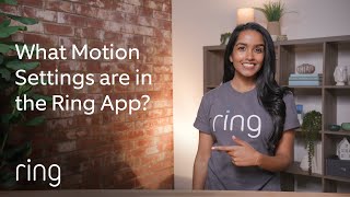 What Motion Settings are in the Ring App  Ask Ring [upl. by Yelnek]