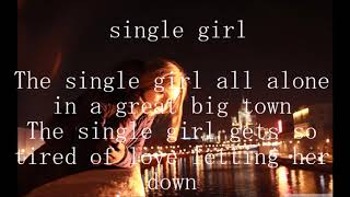 Sandy Posey Single Girl  lyrics [upl. by Adriaens377]