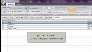 How to Disable Reply Reply All or Forward in Outlook 2003 2007 2010 [upl. by Akinihs]
