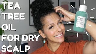 HOW TO USE TEA TREE OIL FOR A DRY amp ITCHY SCALP  DISCOCURLSTV [upl. by Leasa]