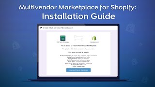 Multivendor Marketplace for Shopify Installation Guide [upl. by Ahsikat]