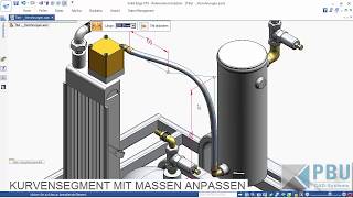 Solid Edge Tutorial Schläuche und flexible Leitungen [upl. by Nyrahs64]