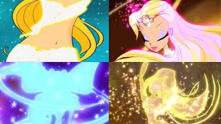 Winx Club  Stella All Transformations [upl. by Maurita]