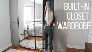 BuiltIn Closet Wardrobe  HomeWithStefani [upl. by Mikey]