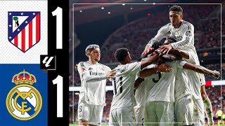 HIGHLIGHTS  Atlético 11 Real Madrid  LaLiga 202425 [upl. by Zzabahs]