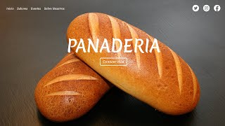 Creación de página sencilla usando HTML y CSS Temática Panadería [upl. by Alane]