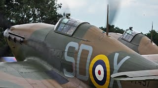 Hurricanes amp Spitfires No Music Just V12 Merlin Sound [upl. by Golanka]