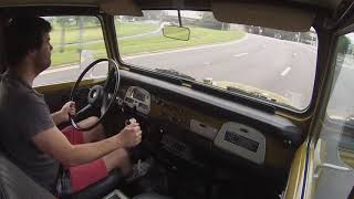 1978 Toyota Landcruiser FJ40 City and Highway Driving [upl. by Thorrlow]