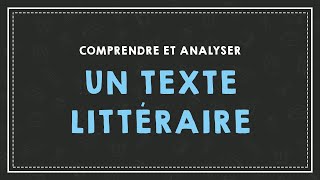 COMPRENDRE ET ANALYSER UN TEXTE [upl. by Aydni]