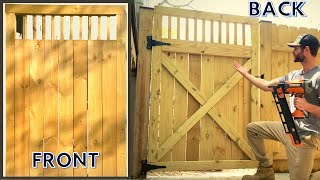 DIY Fence Gate Ideas How to Build a Wood Fence Gate [upl. by Ainnat]