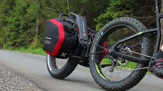 Bike trailer for Ebike and FATBIKE  Extrawheel MATE [upl. by Weinberg806]