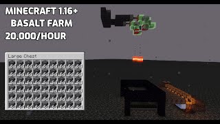 How To Build A Simple Automatic Basalt Farm Minecraft 116 [upl. by Telrahc494]