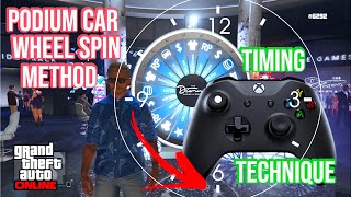 Timing and Technique Method to WIN Podium Car in GTA Online on the Lucky Wheel [upl. by Atsahc]