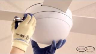 Ceiling Fan Glass Cover Removal  Light Bulb Glass Dome [upl. by Noella]