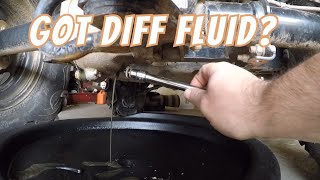 How to change diff fluid on Honda Foreman 500 [upl. by Reinke]