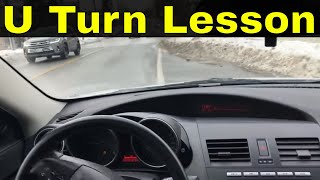 How To Do A U TurnBeginner Driving Lesson [upl. by Coriss]