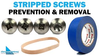 Stripped Screws  Prevention amp Removal  Fasteners 101 [upl. by Attenaz324]