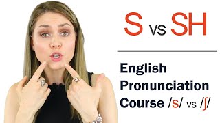 How to Pronounce S and Sh ʃ  Learn English Pronunciation Course [upl. by Ariat]