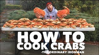 How to Cook Crabs Dungeness Crab Boil [upl. by Dennard]