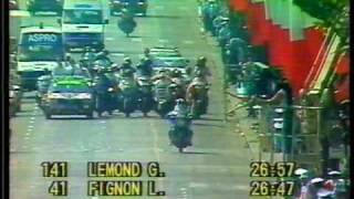 1989 Tour de France time trial live on ITV4  4 of 5 [upl. by Enyledam]