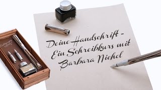 Deine Handschrift  Ein Schreibkurs mit Barbara Nichol [upl. by Angelico298]