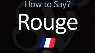 How to Say Red in French Color Pronunciation  How to Pronounce Rouge [upl. by Ayinat]