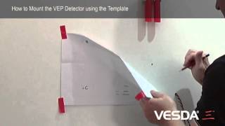 VESDAE VEPVEUVES  How to mount the Detector using the template [upl. by Sorazal]