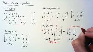 Linear Algebra  Matrix Operations [upl. by Aleras]