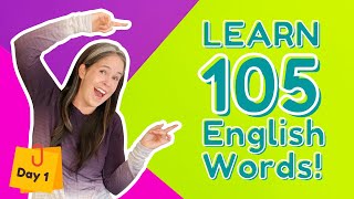 LEARN 105 ENGLISH VOCABULARY WORDS  DAY 1 [upl. by Asirrom]