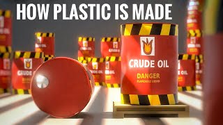 How plastic is made animation [upl. by Ahsirtak]