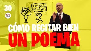 🚀🎤 Cómo RECITAR bien UN POEMA [upl. by Wollis534]