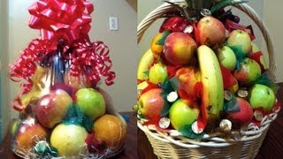 Como hacer canastas de fruta para regalo o para padrinos  2 diferentes  La receta de la abuelita [upl. by Aniri]