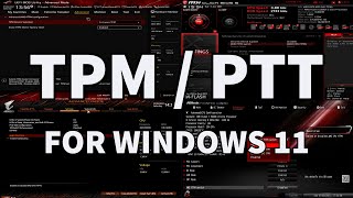 How To Enable TPM  PTT on EVERY Motherboard ASUS MSI Gigabyte ASRock amp BIOSTAR [upl. by Blain905]