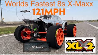 121mph Traxxas XMaxx 8s Castle XLX2 [upl. by Evreh]