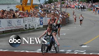 Inspirational Boston Marathon runner Dick Hoyt dies  WNT [upl. by Ynahpit]