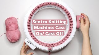 Sentro Knitting Machine Cast On Cast Off Best Yarn To Use and Features [upl. by Licec]