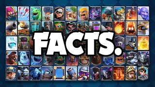 Facts about EVERY Card in Clash Royale [upl. by Yrruc280]