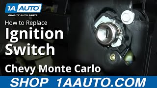 How To Replace Install Ignition Switch 0005 Chevy Monte Carlo [upl. by Peadar536]