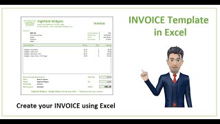 How to create an INVOICE in Excel  Spreadsheet Template for 2021 [upl. by Akineg]