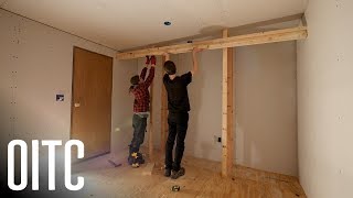 Minimalist Custom Closets  Finishing Drywall  Home Renovation [upl. by Atekihc]