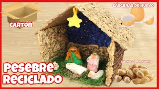 PESEBRE RECICLADO  ¡¡¡¡ MATERIALES QUE NO TE IMAGINAS  DIY [upl. by Ploch693]