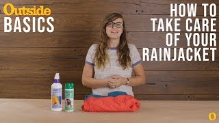 How to ReWaterproof Your Rainjacket  Outside [upl. by Adnihc195]