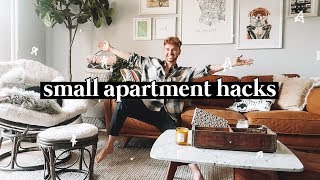 10 SMALL APARTMENT DECORATING TIPS  HACKS  Lone Fox [upl. by Marna579]